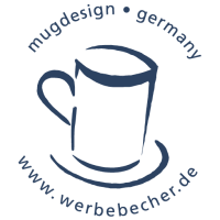 Werbebecher Logo Mug Design