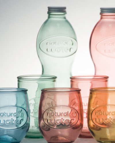 Color-Recycling-Flasche-Glas
