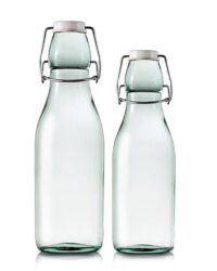 Grünglas Milchflasche mit Drahtbügelverschluss