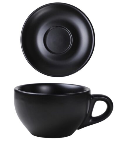 Milchkaffeetasse BLACK matt 26cl