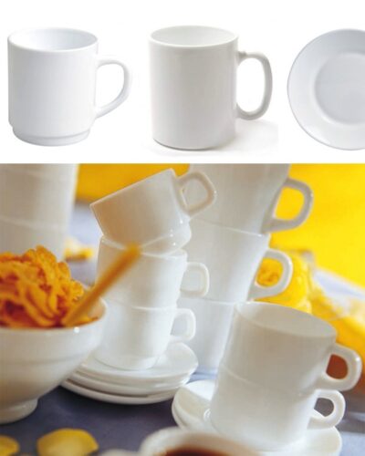 Henkelbecher Becher MUG Obertassen Opalglas bedrucken