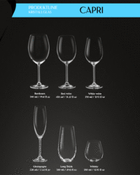 Glasformenübersicht CAPRI Kristallglas