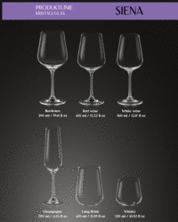 SIENA Produktlinie Kristallglas