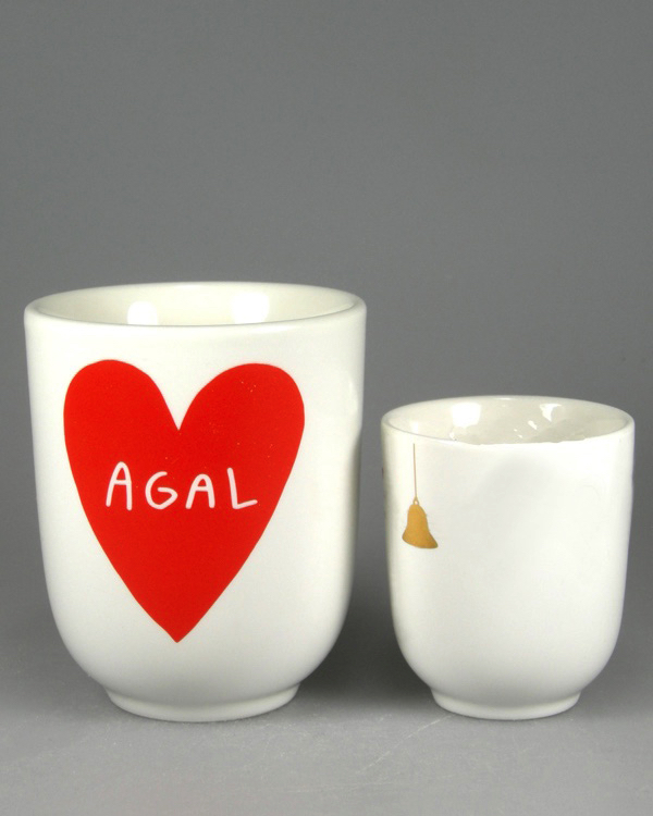 Becher GAYA henkellos matt weiss